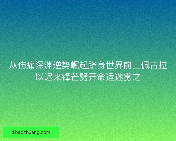 从伤痛深渊逆势崛起跻身世界前三佩古拉以迟来锋芒劈开命运迷雾之